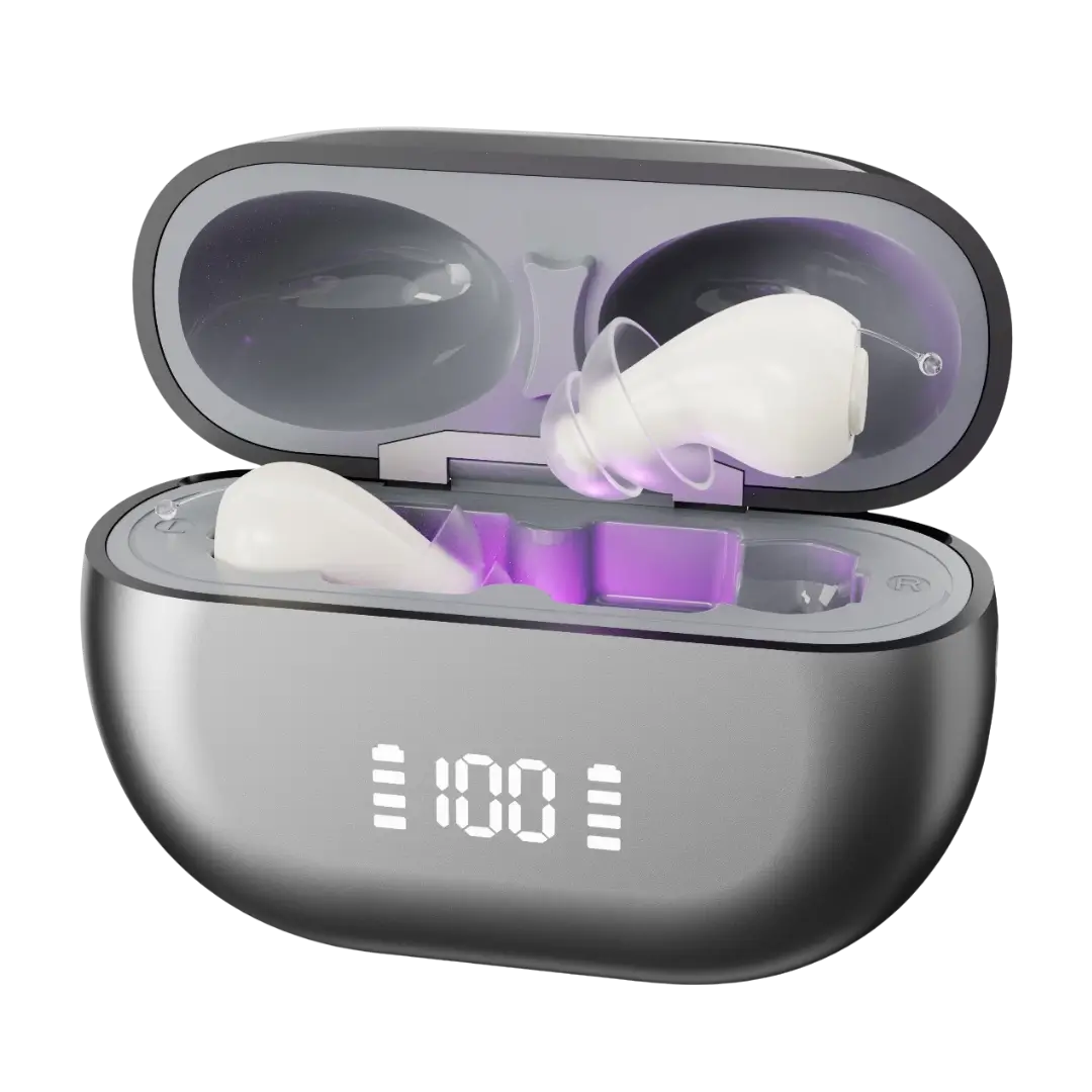Volerto 2.0 charging case, 100% charged
